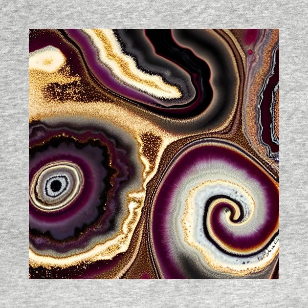 Geode Like Marble Design - Earth Tones by ArtistsQuest